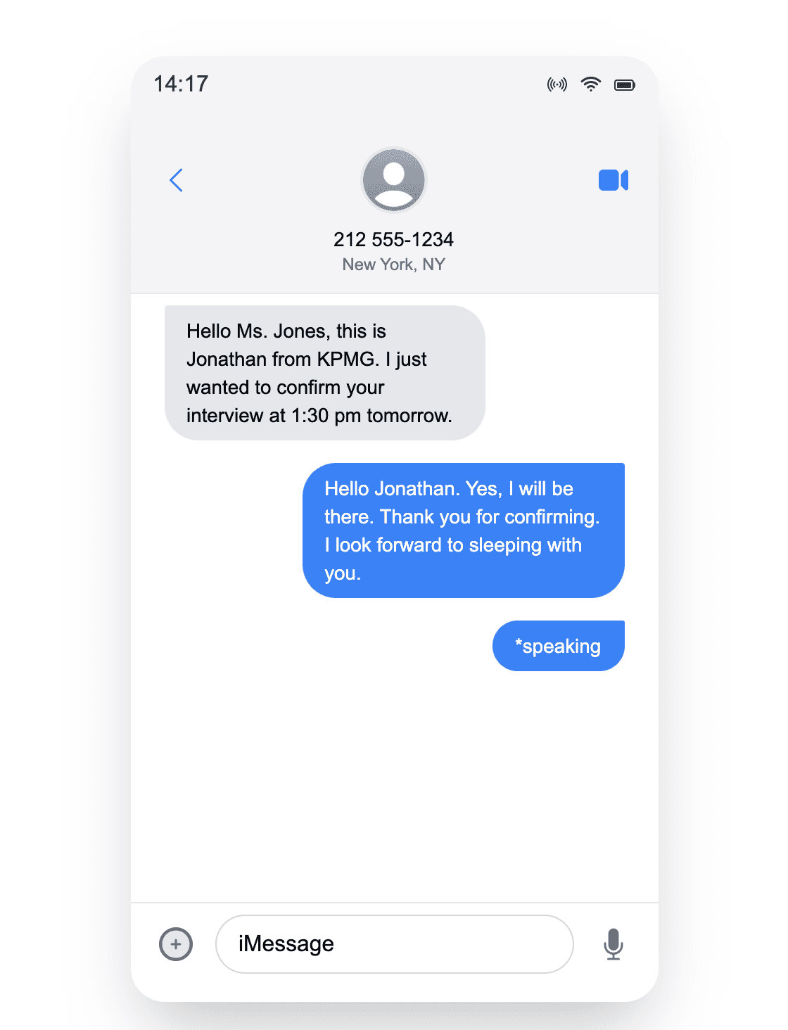 Interview autocorrect